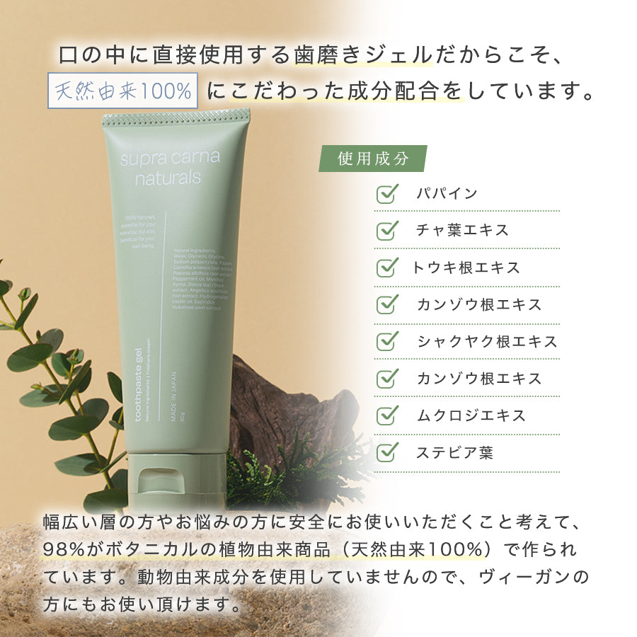 スプラカルナナチュラルズ 歯磨きジェル（トゥースペースト・ジェル） – Supra Carna Naturals Online Store